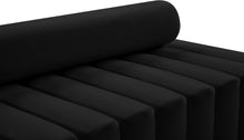 Load image into Gallery viewer, Melody Black Velvet Loveseat