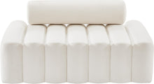 Load image into Gallery viewer, Melody Cream Velvet Loveseat