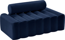 Load image into Gallery viewer, Melody Navy Velvet Loveseat