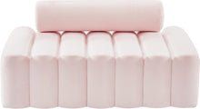 Load image into Gallery viewer, Melody Pink Velvet Loveseat