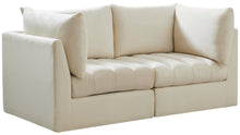 Load image into Gallery viewer, Jacob Cream Velvet Modular Sofa