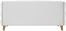 Load image into Gallery viewer, Michelle White Faux Leather Loveseat
