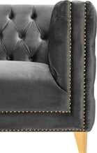 Load image into Gallery viewer, Michelle Grey Velvet Loveseat