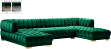 Load image into Gallery viewer, Gwen Green Velvet 3pc. Sectional (3 Boxes)