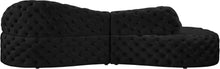 Load image into Gallery viewer, Royal Black Velvet 2pc. Sectional