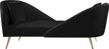 Load image into Gallery viewer, Nolan Black Velvet Chaise