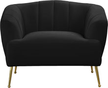Load image into Gallery viewer, Tori Black Velvet Chair