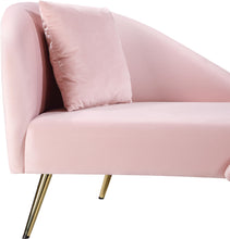 Load image into Gallery viewer, Nolan Pink Velvet Chaise