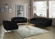 Load image into Gallery viewer, Tori Black Velvet Chair