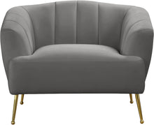 Load image into Gallery viewer, Tori Grey Velvet Chair