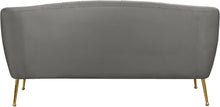 Load image into Gallery viewer, Tori Grey Velvet Loveseat