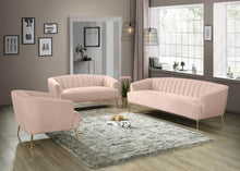 Load image into Gallery viewer, Tori Pink Velvet Chair