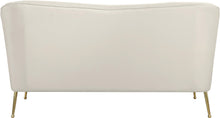Load image into Gallery viewer, Hermosa Cream Velvet Loveseat