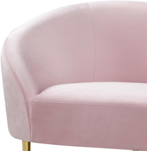 Load image into Gallery viewer, Ritz Pink Velvet Loveseat