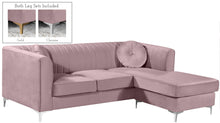 Load image into Gallery viewer, Eliana Pink Velvet 2pc. Reversible Sectional