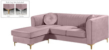 Load image into Gallery viewer, Eliana Pink Velvet 2pc. Reversible Sectional