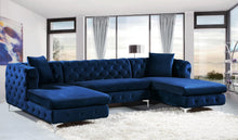 Load image into Gallery viewer, Gail Navy Velvet 3pc. Sectional