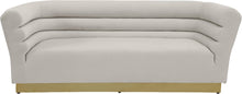 Load image into Gallery viewer, Bellini Cream Velvet Sofa