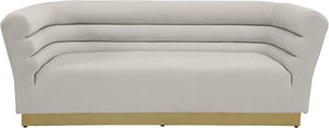 Bellini Cream Velvet Sofa