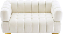 Load image into Gallery viewer, Gwen Cream Velvet Loveseat
