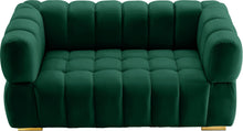 Load image into Gallery viewer, Gwen Green Velvet Loveseat