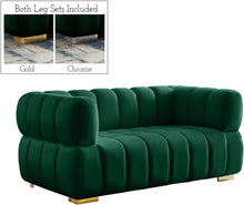 Load image into Gallery viewer, Gwen Green Velvet Loveseat