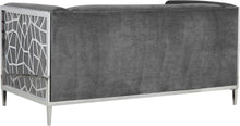 Load image into Gallery viewer, Opal Grey Velvet Loveseat