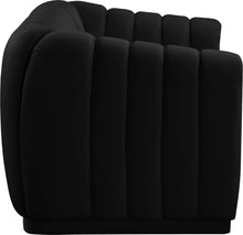 Load image into Gallery viewer, Dixie Black Velvet Loveseat