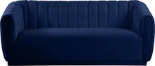 Load image into Gallery viewer, Dixie Navy Velvet Sofa