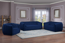 Load image into Gallery viewer, Dixie Navy Velvet Chair