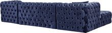 Load image into Gallery viewer, Coco Navy Velvet 3pc. Sectional (3 Boxes)