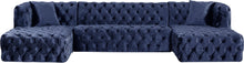 Load image into Gallery viewer, Coco Navy Velvet 3pc. Sectional (3 Boxes)