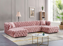 Load image into Gallery viewer, Coco Pink Velvet 3pc. Sectional (3 Boxes)
