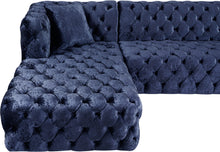 Load image into Gallery viewer, Coco Navy Velvet 3pc. Sectional (3 Boxes)
