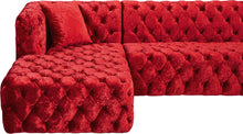 Load image into Gallery viewer, Coco Red Velvet 3pc. Sectional (3 Boxes)