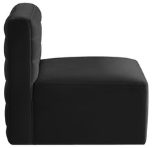 Load image into Gallery viewer, Quincy Black Velvet Modular Armless Chair