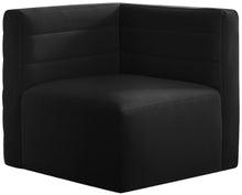 Load image into Gallery viewer, Quincy Black Velvet Modular Corner Chair