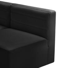Load image into Gallery viewer, Quincy Black Velvet Modular Armless Chair