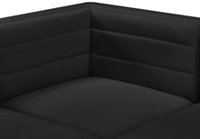 Load image into Gallery viewer, Quincy Black Velvet Modular Corner Chair