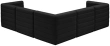 Load image into Gallery viewer, Quincy Black Velvet Modular Sectional