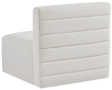 Load image into Gallery viewer, Quincy Cream Velvet Modular Armless Chair