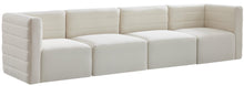 Load image into Gallery viewer, Quincy Cream Velvet Modular Sofa