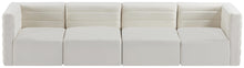 Load image into Gallery viewer, Quincy Cream Velvet Modular Sofa