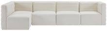 Load image into Gallery viewer, Quincy Cream Velvet Modular Sectional