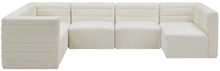 Load image into Gallery viewer, Quincy Cream Velvet Modular Sectional