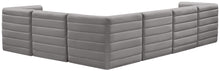 Load image into Gallery viewer, Quincy Grey Velvet Modular Sectional