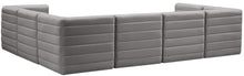 Load image into Gallery viewer, Quincy Grey Velvet Modular Sectional