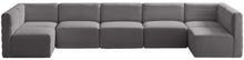 Load image into Gallery viewer, Quincy Grey Velvet Modular Sectional
