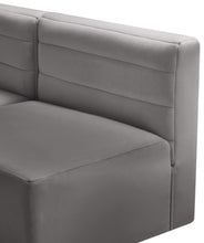 Load image into Gallery viewer, Quincy Grey Velvet Modular Sectional