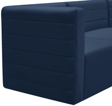 Load image into Gallery viewer, Quincy Navy Velvet Modular Corner Chair